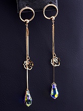 картинка Серьги 'Saiya' Фианит (позолота 18к) от магазина Wolves