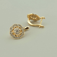 картинка Серьги Фианит 'XUPING' (позолота 18к) от магазина Wolves