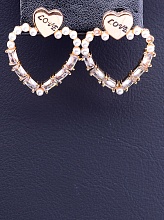 картинка Серьги 'XUPING' Фианит  (позолота 18к) от магазина Wolves