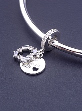 картинка Шарм Фианит 22х10 (родий) от магазина Wolves