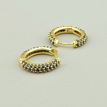 картинка Серьги Фианит (позолота 18к (лимонная)) от магазина Wolves