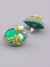 картинка Серьги 'Hand Made' Агат Бижутерный сплав9 9 г от магазина Wolves