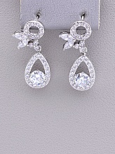 картинка Серьги 'XUPING' Фианит (родий) от магазина Wolves