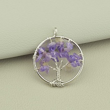 картинка Кулон Аметист 28x28мм от магазина Wolves