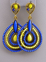 картинка Серьги Бисер 55x30мм от магазина Wolves