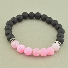 картинка Браслет 'SUNSTONES' Шунгит Агат 18 см от магазина Wolves