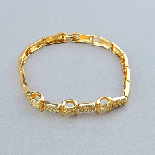 картинка Браслет 'XUPING' Фианит 19 см (позолота 18к) от магазина Wolves