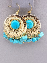 картинка Серьги 'Stainless Steel' Бирюза от магазина Wolves