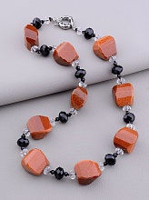 картинка Бусы Золотой Песок Чешский хрусталь 48 см от магазина Wolves