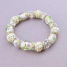 картинка Браслет Муранское стекло Сrystal 18 см от магазина Wolves