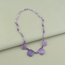 картинка Бусы 'SUNSTONES' Аметист 47 см от магазина Wolves