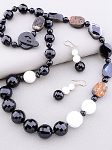 картинка Бусы+Серьги Агат 70 см от магазина Wolves