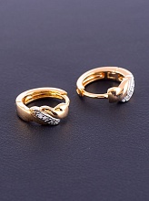 картинка Серьги 'XUPING' Фианит (позолота-родий) от магазина Wolves