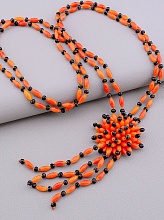 картинка Бусы Коралл Чешский хрусталь 60 см от магазина Wolves