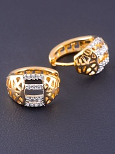 картинка Серьги 'XUPING' Фианит  (позолота 18к) от магазина Wolves