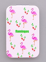 картинка Зеркало складное карманное, розовое от магазина Wolves