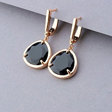 картинка Серьги 'Pataya' Фианит (позолота 18к) от магазина Wolves