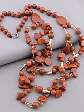 картинка Бусы Золотой Песок 62 см от магазина Wolves