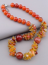 картинка Бусы Сердолик 50 см от магазина Wolves