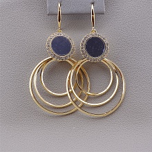 картинка Серьги 'XUPING' Фианит (позолота 18к (лимонная)) от магазина Wolves