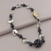 картинка Бусы Агат Фианит Чешский хрусталь 55 см от магазина Wolves