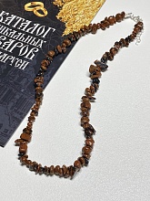 картинка Бусы Обсидиан на карабине от магазина Wolves