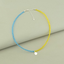 картинка Подвеска 'SUNSTONES' Шпинель Серебро(925) 38 см от магазина Wolves