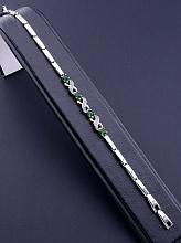 картинка Браслет 'XUPING' Фианит 19 см (родий) от магазина Wolves