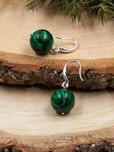 картинка Элитные Серьги Малахит №1 от магазина Wolves