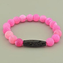 картинка Браслет 'SUNSTONES' Агат Лава 18 см от магазина Wolves