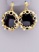 картинка Серьги 'Hand Made' Агат Бижутерный сплав19 8 г от магазина Wolves