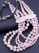 картинка Бусы Розовый кварц 60 см от магазина Wolves