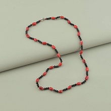 картинка Бусы 'SUNSTONES' Коралл Чешский хрусталь 52 см от магазина Wolves