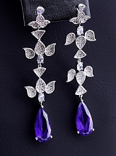 картинка Серьги Фианит 'XUPING' (родий) от магазина Wolves