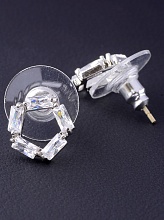 картинка Серьги 'Saiya' Фианит  (родий) от магазина Wolves