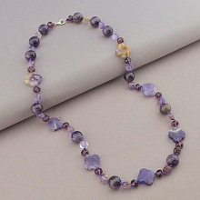 картинка Бусы 'SUNSTONES' Аметист Чешский хрусталь 58 см от магазина Wolves