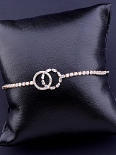 картинка Браслет 'Saiya' Фианит 17 см (позолота 18к) от магазина Wolves