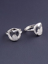 картинка Серьги 'XUPING' Фианит (родий) от магазина Wolves