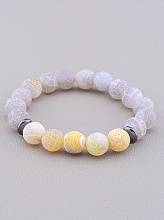 картинка Браслет 'SUNSTONES' Агат Гематит 18 см от магазина Wolves