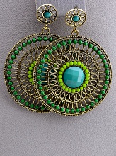 картинка Серьги Бисер 50x50мм от магазина Wolves