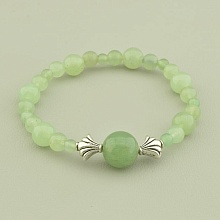 картинка Браслет 'SUNSTONES' Нефрит 17 см от магазина Wolves