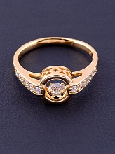 картинка Кольцо 'XUPING' Фианит (позолота 18к) от магазина Wolves