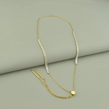 картинка Подвеска 'XUPING' Фианит 70 см (позолота 14k (лимонная)) от магазина Wolves