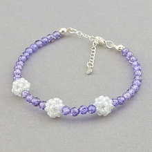 картинка Браслет 'SUNSTONES' Циркон Серебро(925) 18 см от магазина Wolves