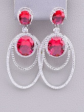 картинка Серьги 'XUPING'  (родий) от магазина Wolves