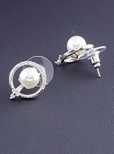 картинка Серьги 'Big Dipper' Фианит (родий) от магазина Wolves