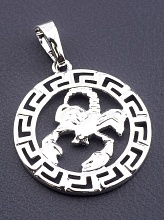 картинка Кулон Скорпион 'XUPING' (родий) от магазина Wolves