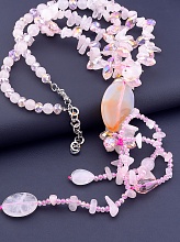 картинка Бусы Розовый кварц 48 см от магазина Wolves