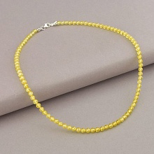 картинка Подвеска 'SUNSTONES' Циркон Серебро(925) 40 см от магазина Wolves