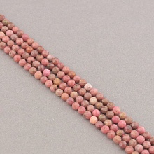 картинка Нитка Родохрозит 39 см 3 8 мм (Без замка) от магазина Wolves